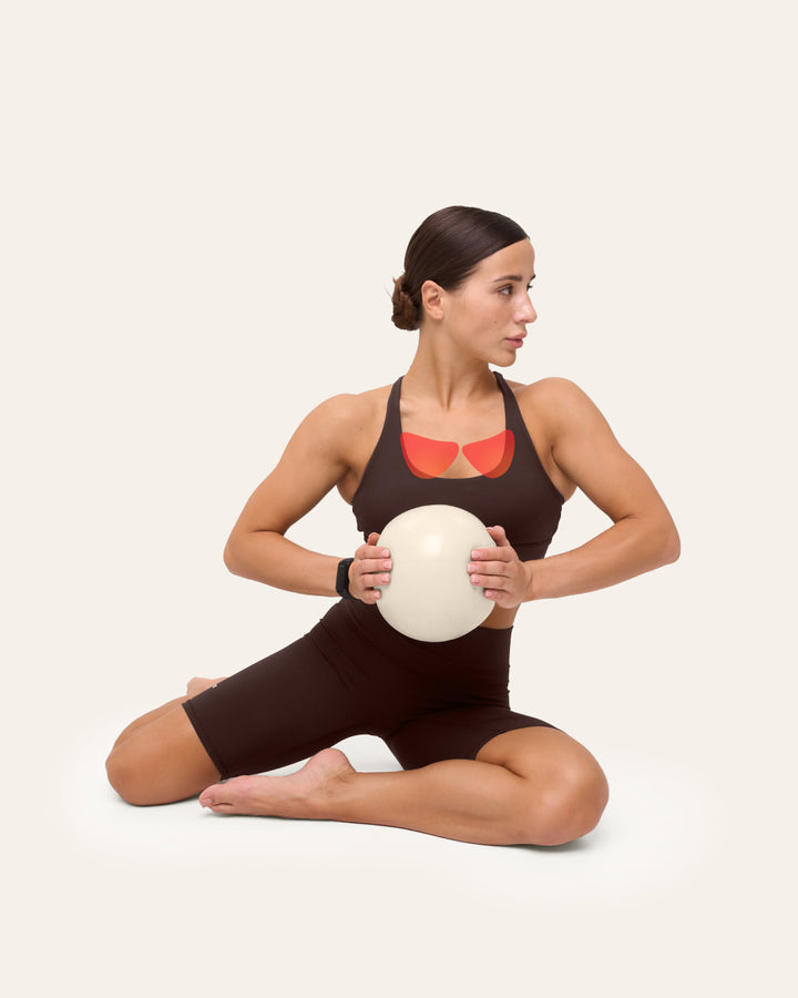 Kneeling ball squeeze