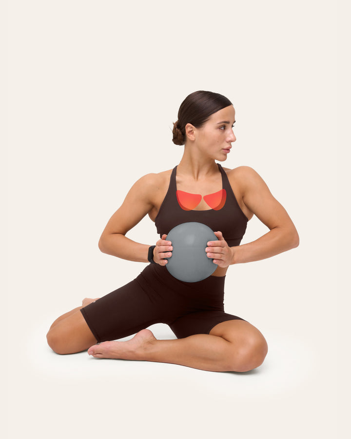 Kneeling ball squeeze