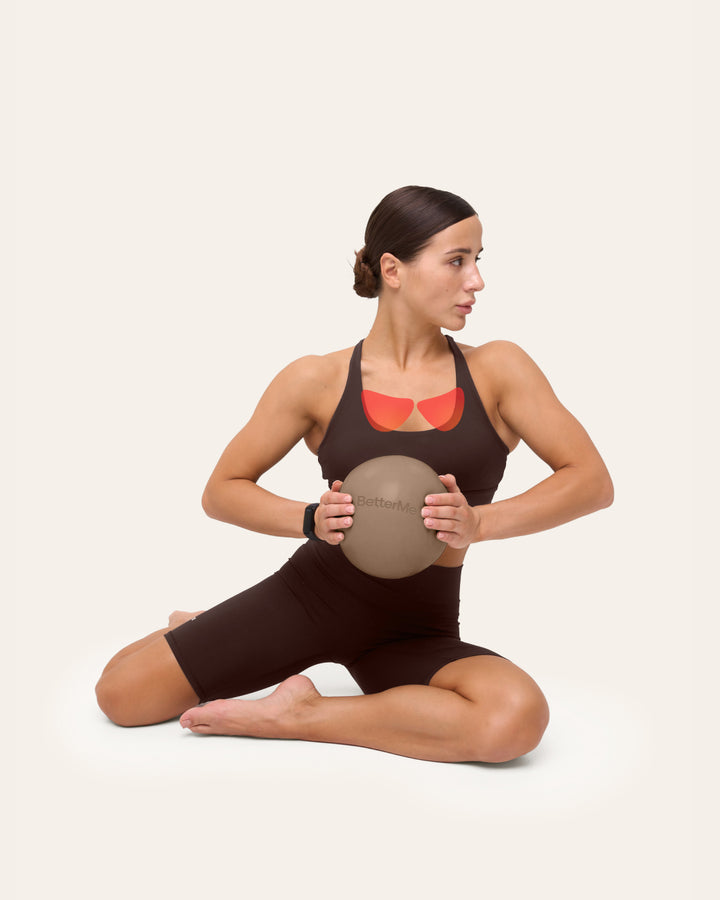 Kneeling ball squeeze
