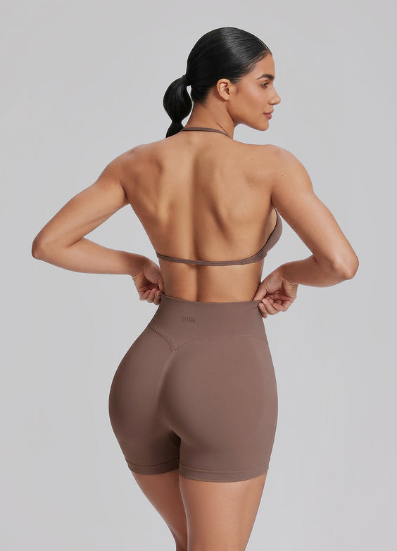 Sculpt High Waisted Butt Lifting Tummy Control Shaping Training Shorts 4.5"