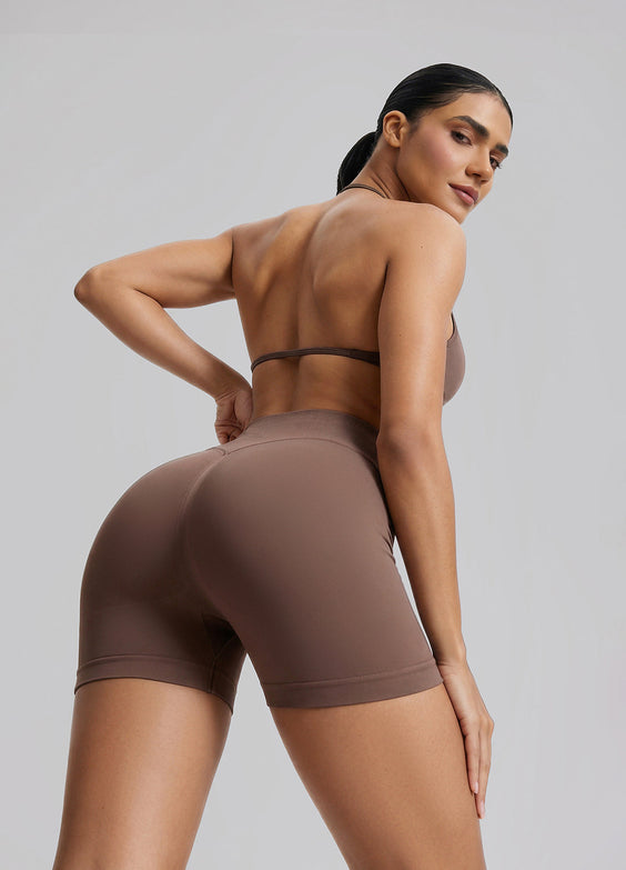 Sculpt High Waisted Butt Lifting Tummy Control Shaping Training Shorts 4.5"