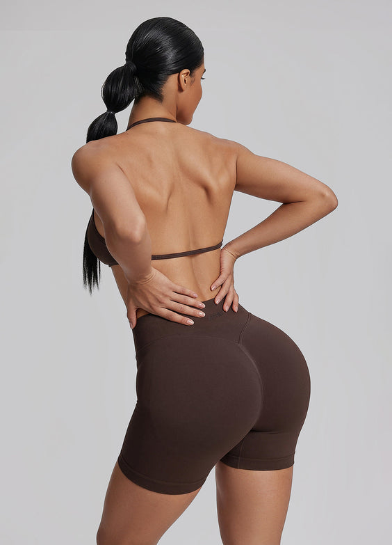Sculpt High Waisted Butt Lifting Tummy Control Shaping Training Shorts 4.5"