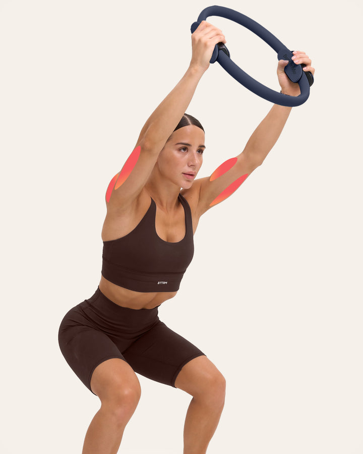 Overhead ring squat
