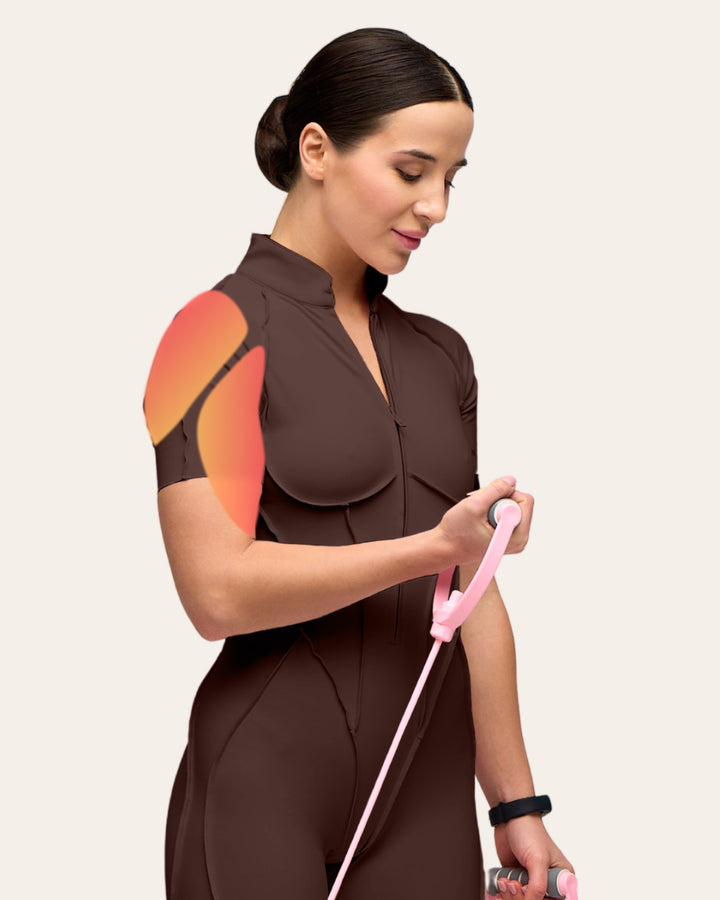 Standing band curl