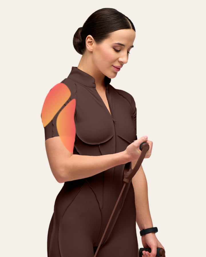 Standing band curl