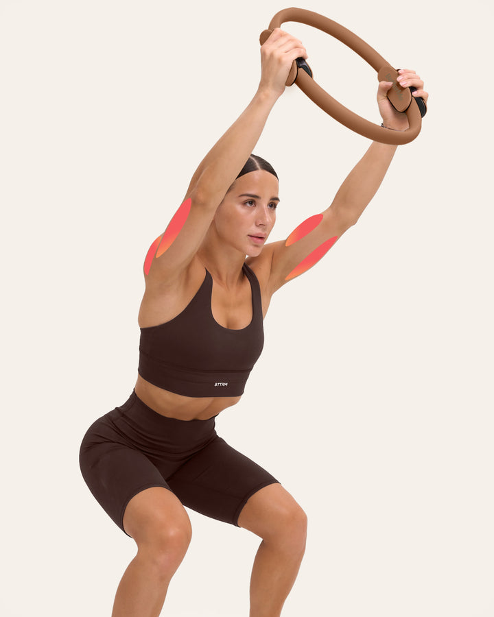 Overhead ring squat
