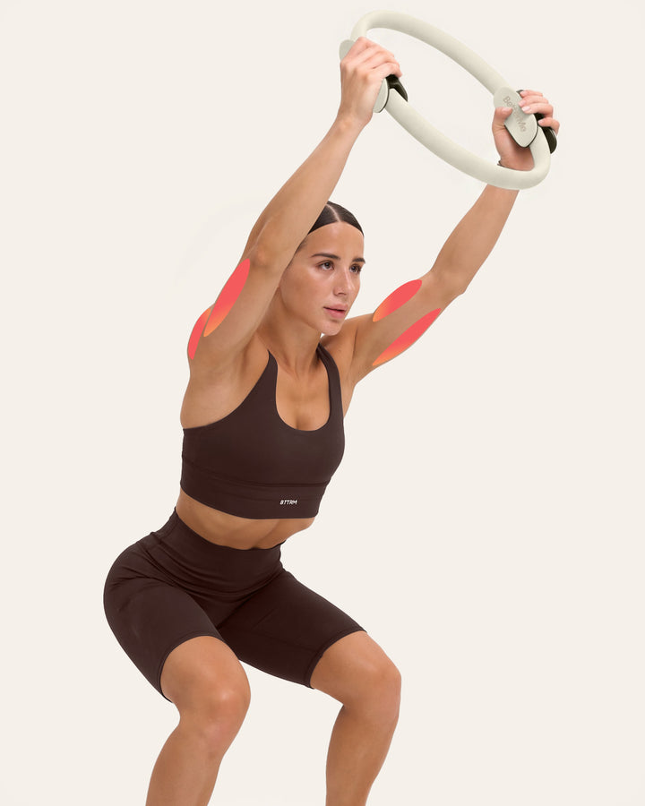 Overhead ring squat