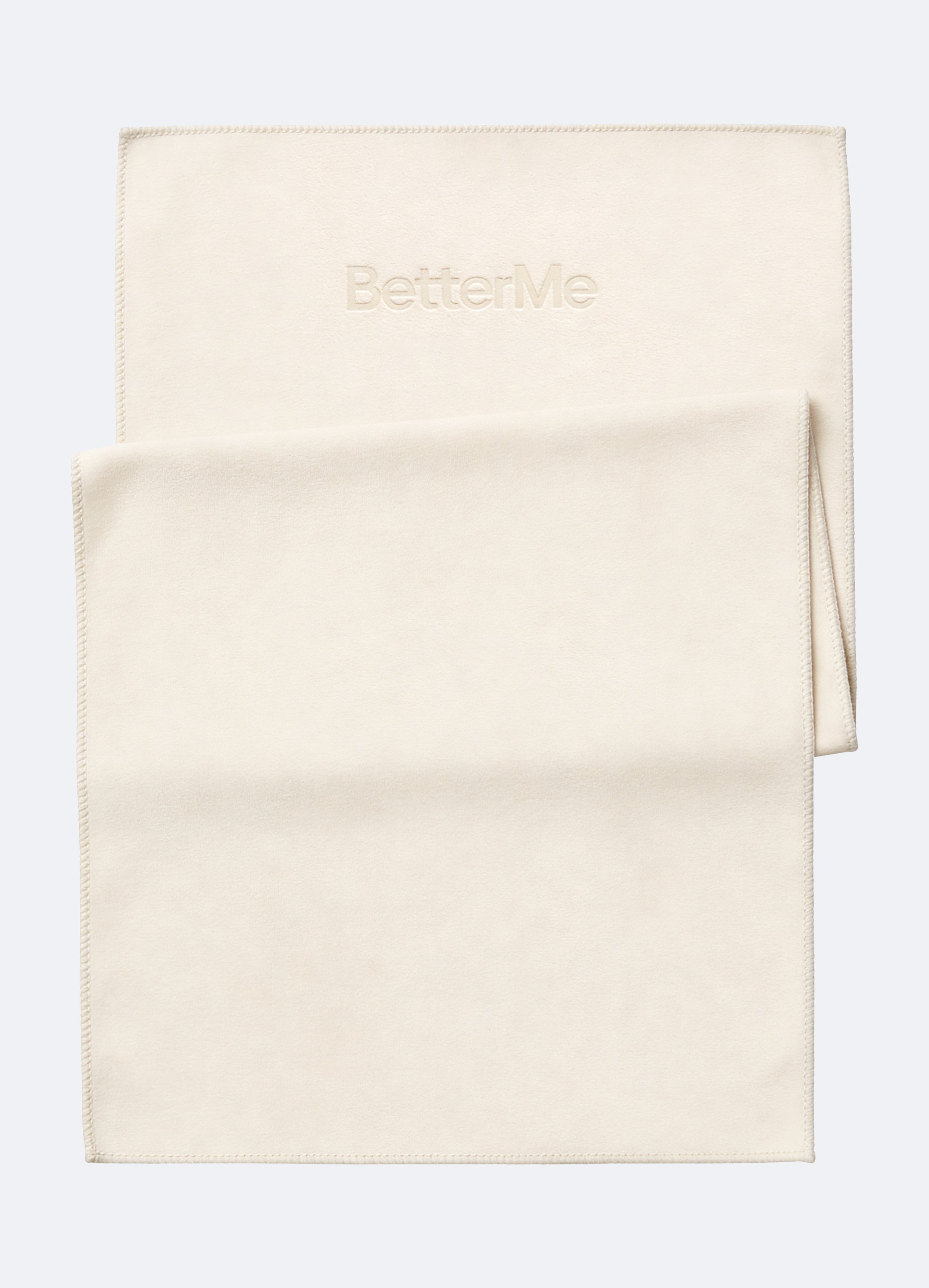 Non-Slip Yoga Mat Towel (Color: Ivory) | BetterMe Store