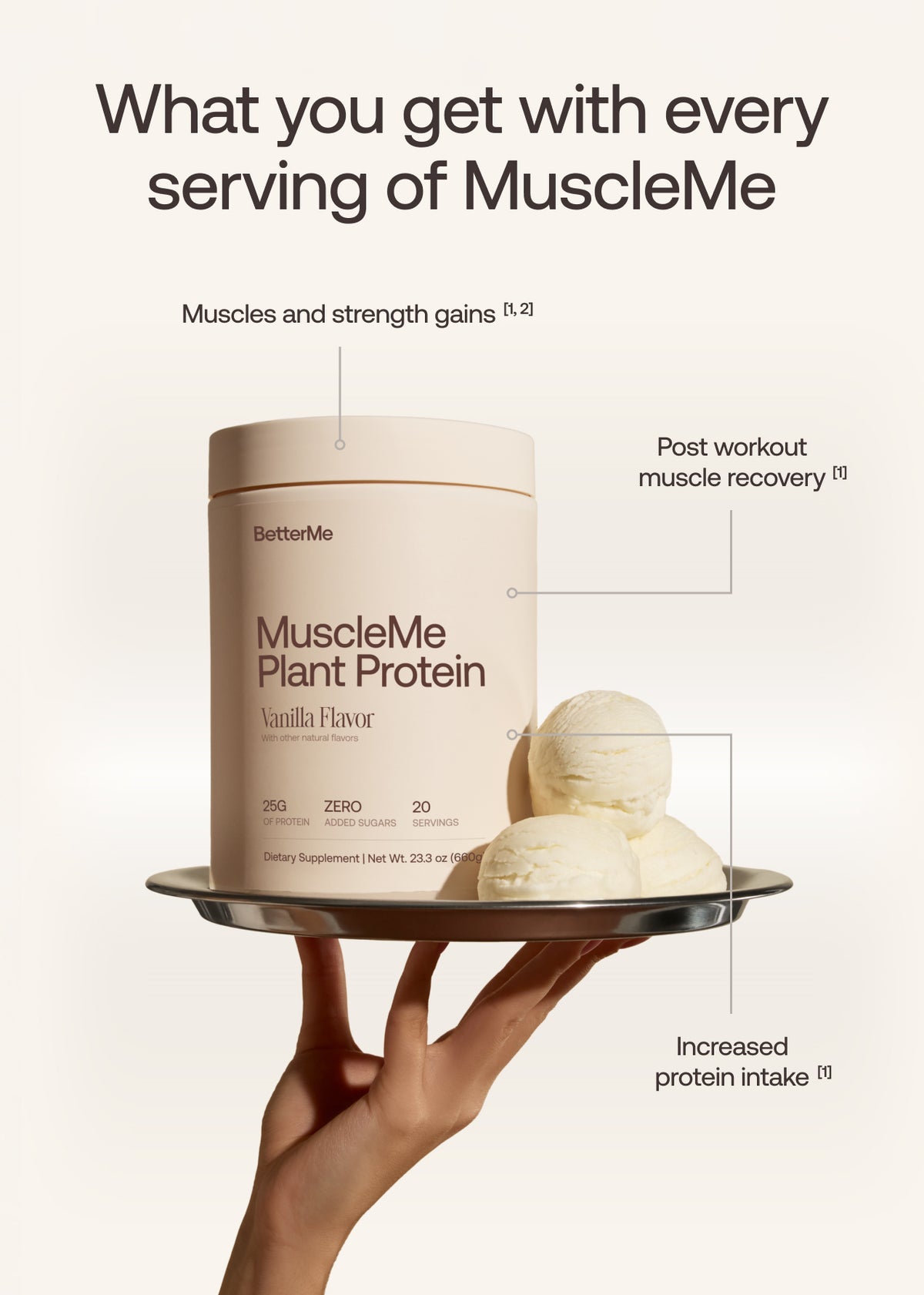 MuscleMe Plant Protein (Vanilla Flavor)