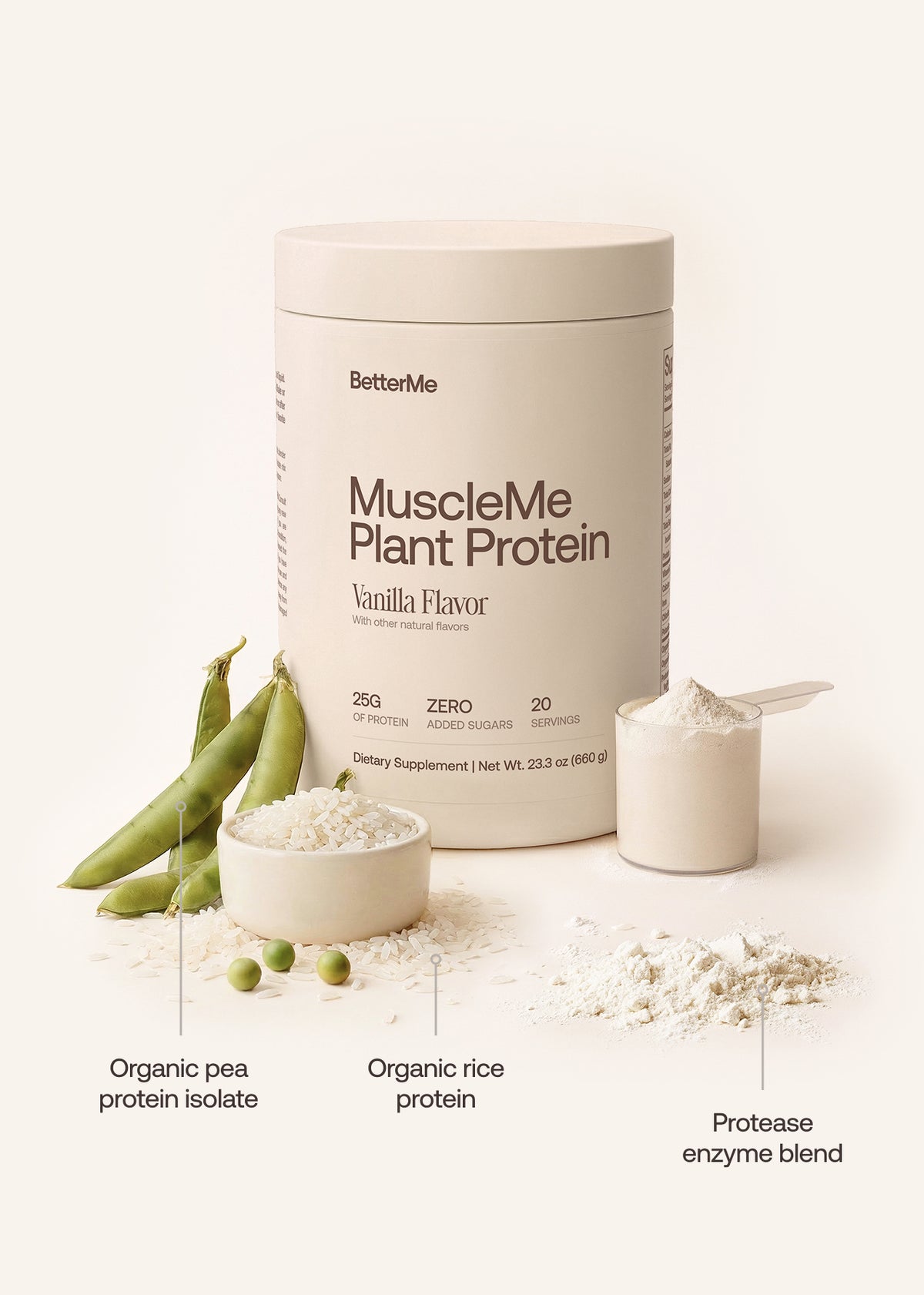 MuscleMe Plant Protein (Vanilla Flavor)