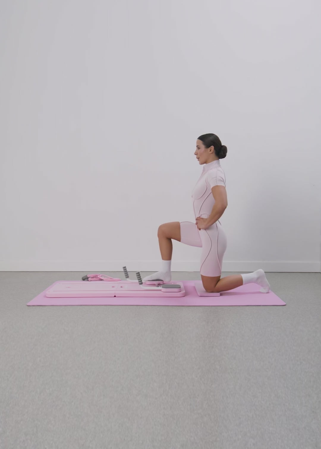 Mini Pilates Reformer (Color: Pink) | BetterMe Store