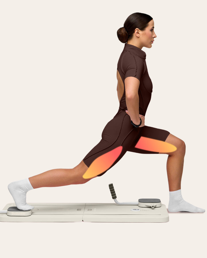 Banded split lunge