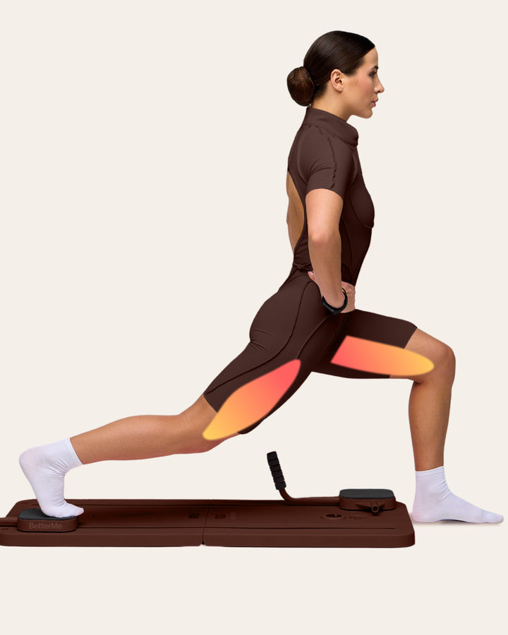 Banded split lunge