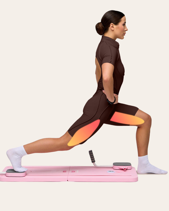 Banded split lunge