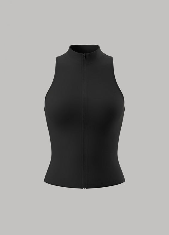 Colete Crop Sculpt com Zíper