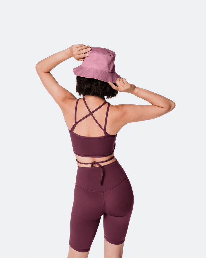 Dusty Pink Casual Bucket Hat