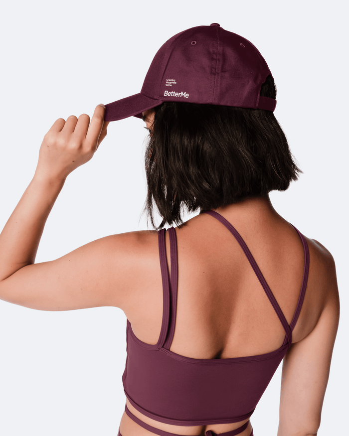 Burgundy Strapback Hat