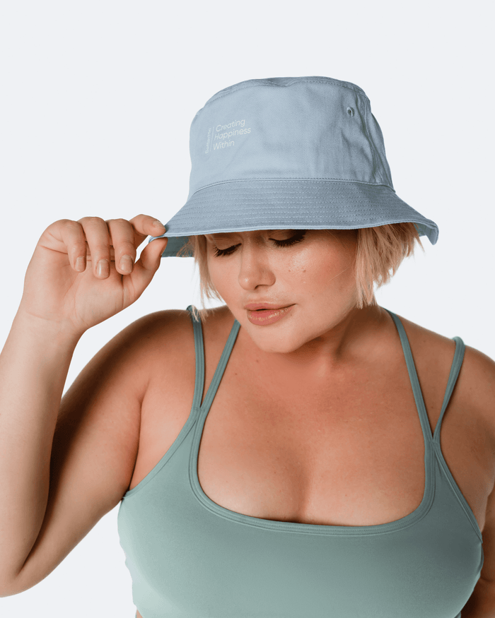 Cappello da pescatore grigio in stile casual