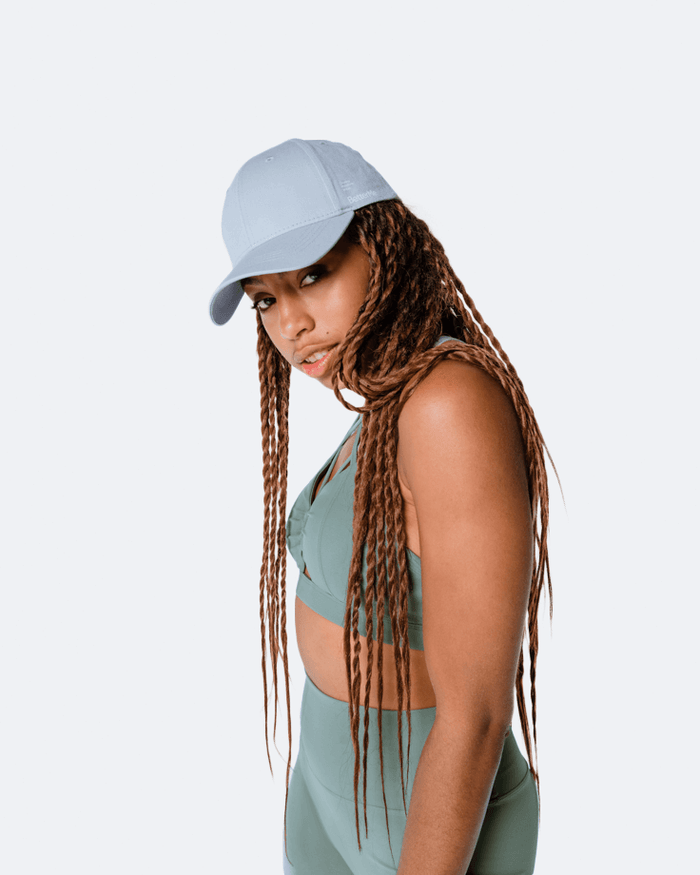 Grey Strapback Hat