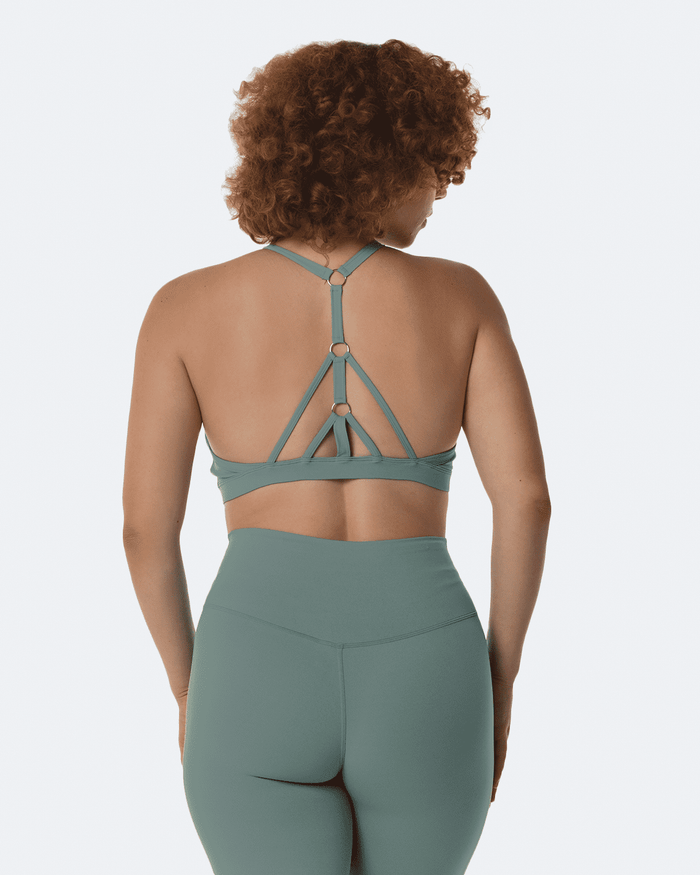 Fresh Green Criss Cross Front Top