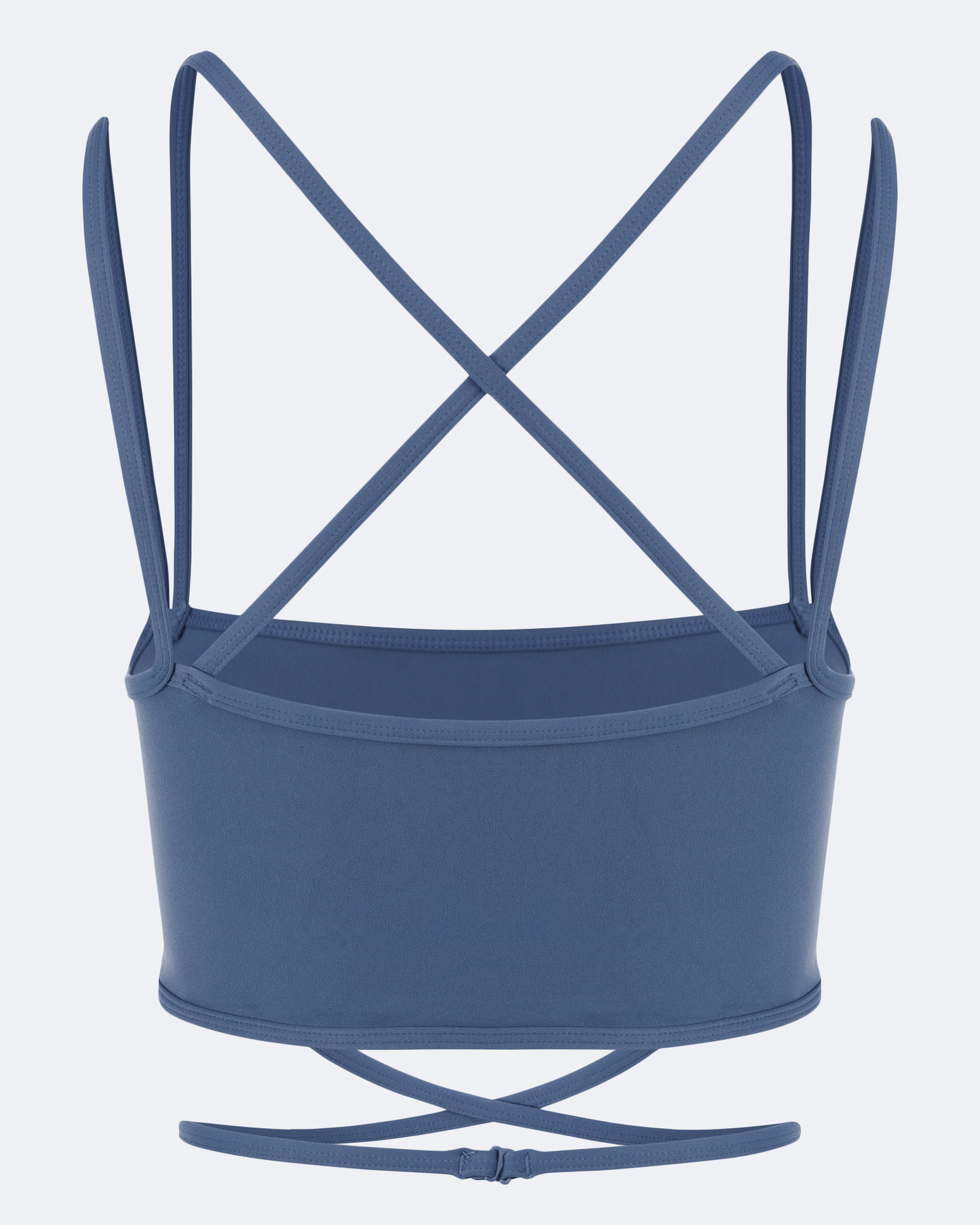 Iris Blue Strappy Front Top