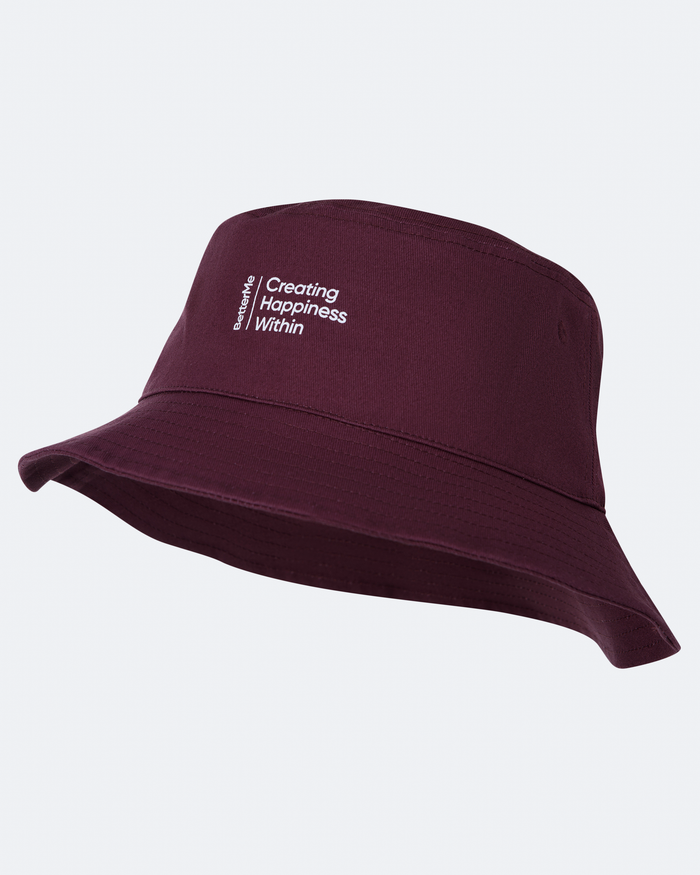 Burgundy Casual Bucket Hat