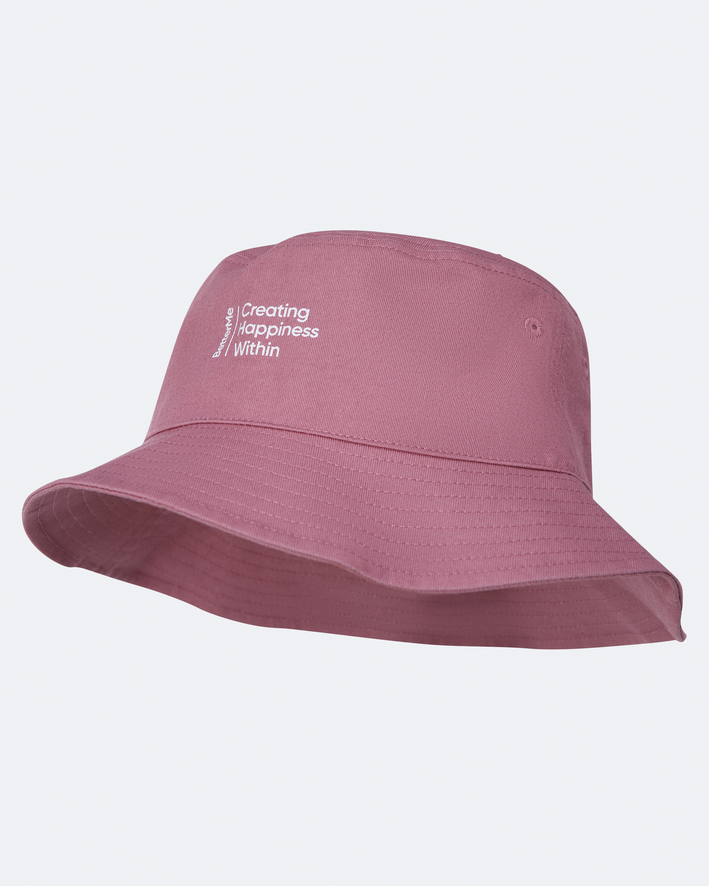 Chapéu bucket casual rosa-antigo