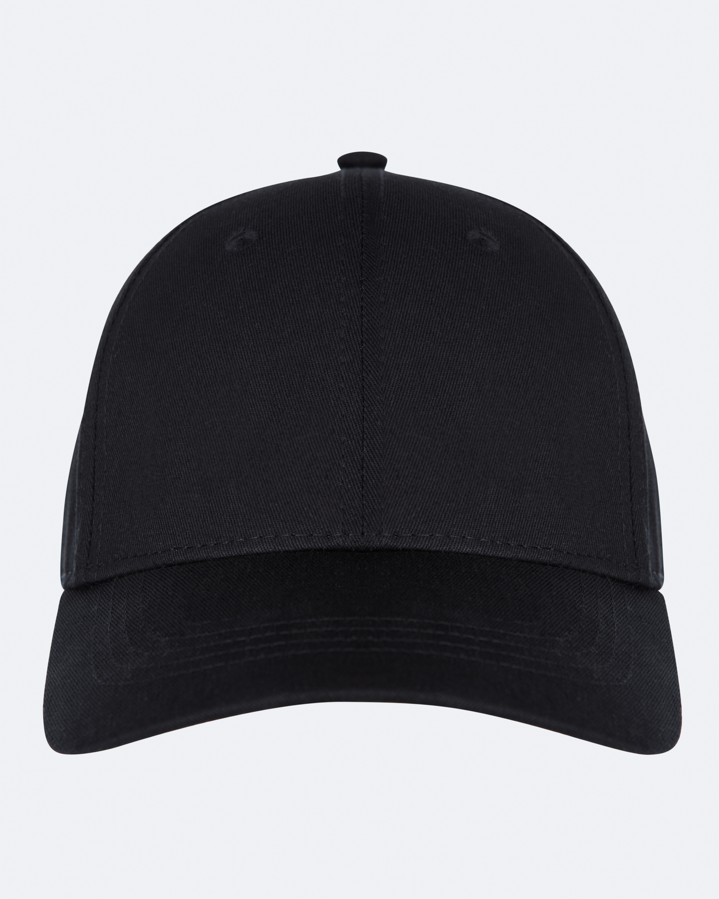 Cappello da baseball nero intenso con cinturino posteriore 
