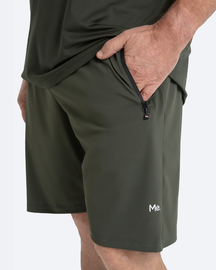 Short deportivo caqui