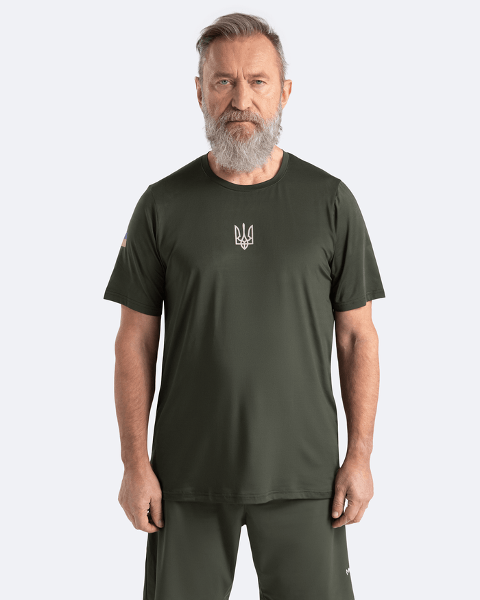 Camiseta para uso diário na cor caqui