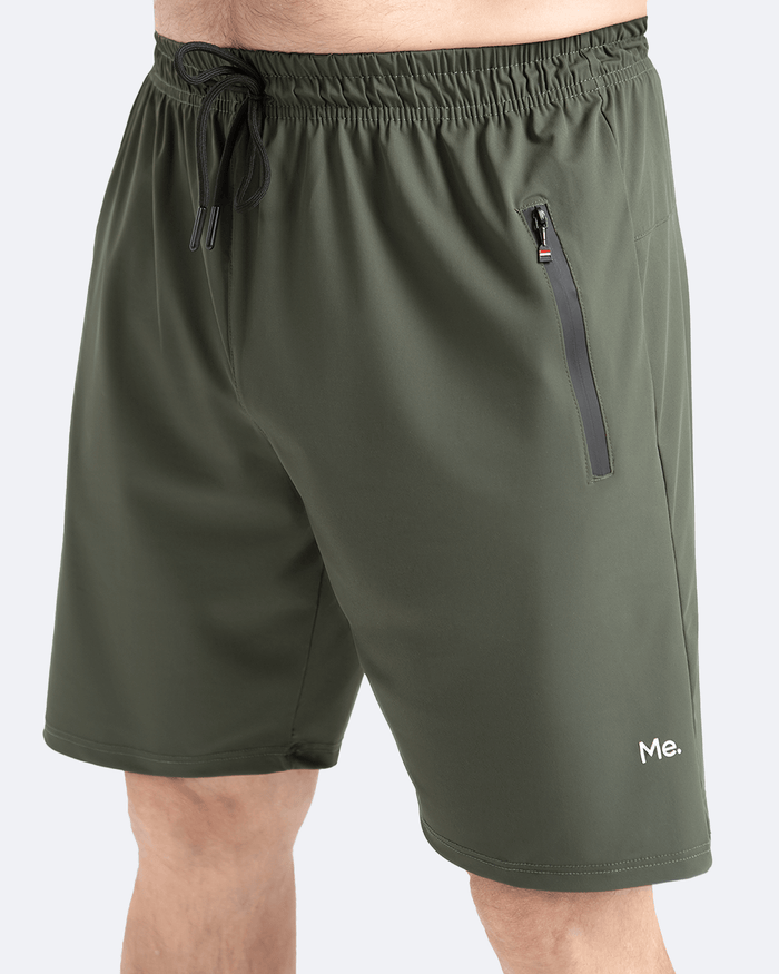 Short deportivo caqui