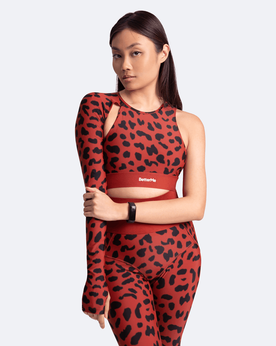 Top tendance épaule dénudée asymétrique