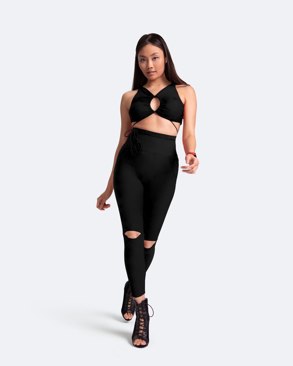 Legging taille haute a trou au genou BetterMe Store