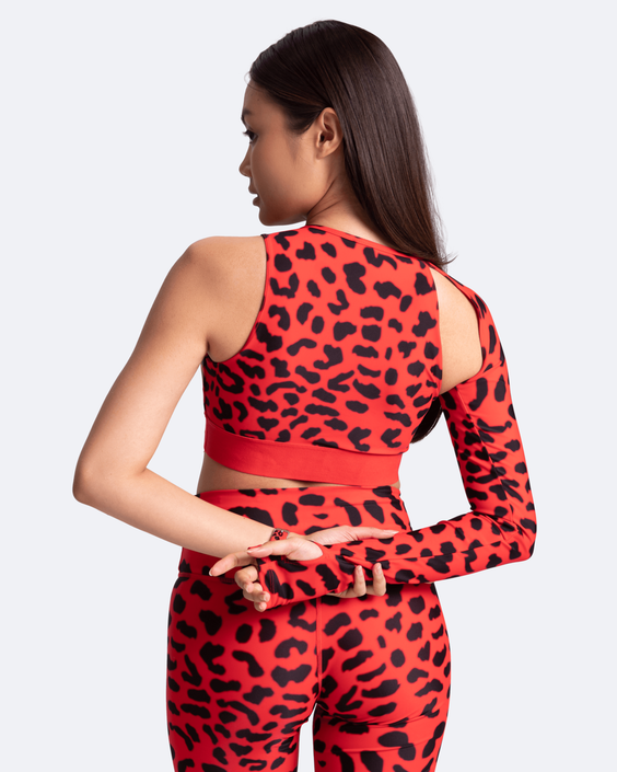 Top tendance épaule dénudée asymétrique