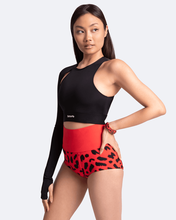 Top tendance épaule dénudée asymétrique