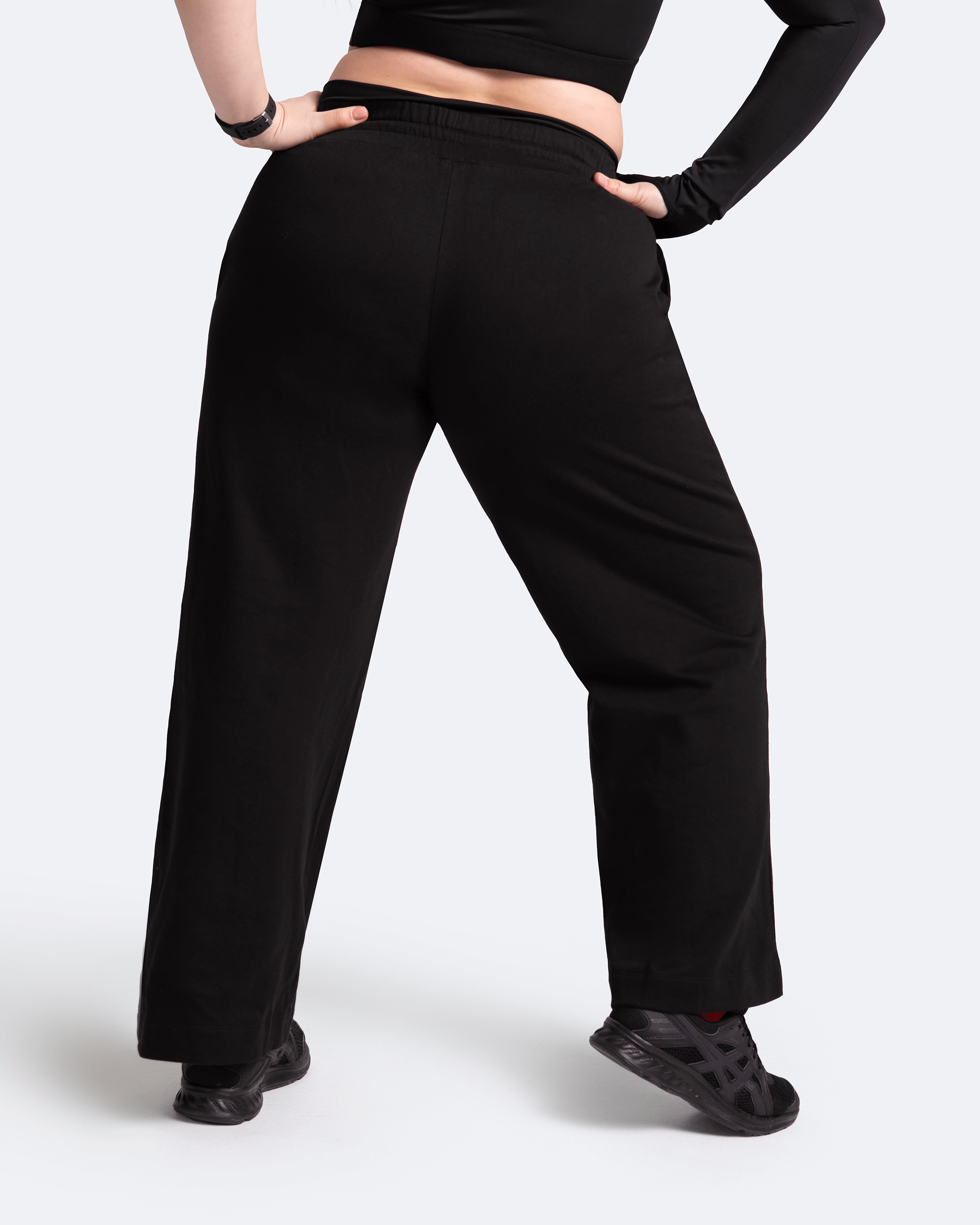 Vedolay Straight Leg Pants For Women Women Boho Trousers Comfy Sweatpants  Leisure Urban Dance Pants,Black M