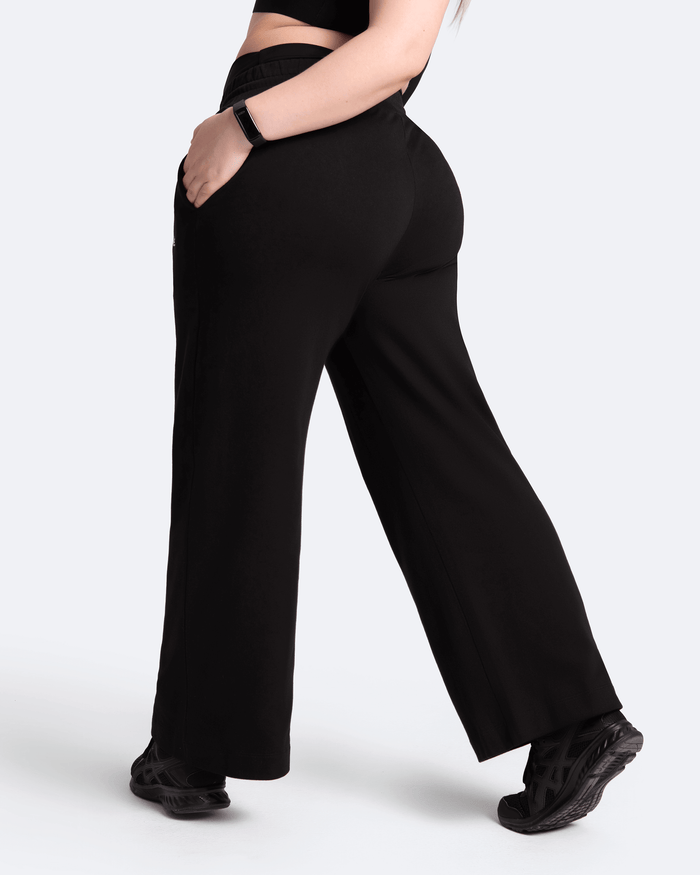 Pantalon large ventre plat