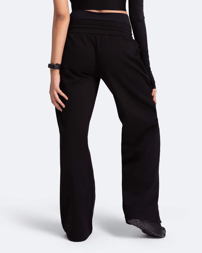 Pantalon large ventre plat