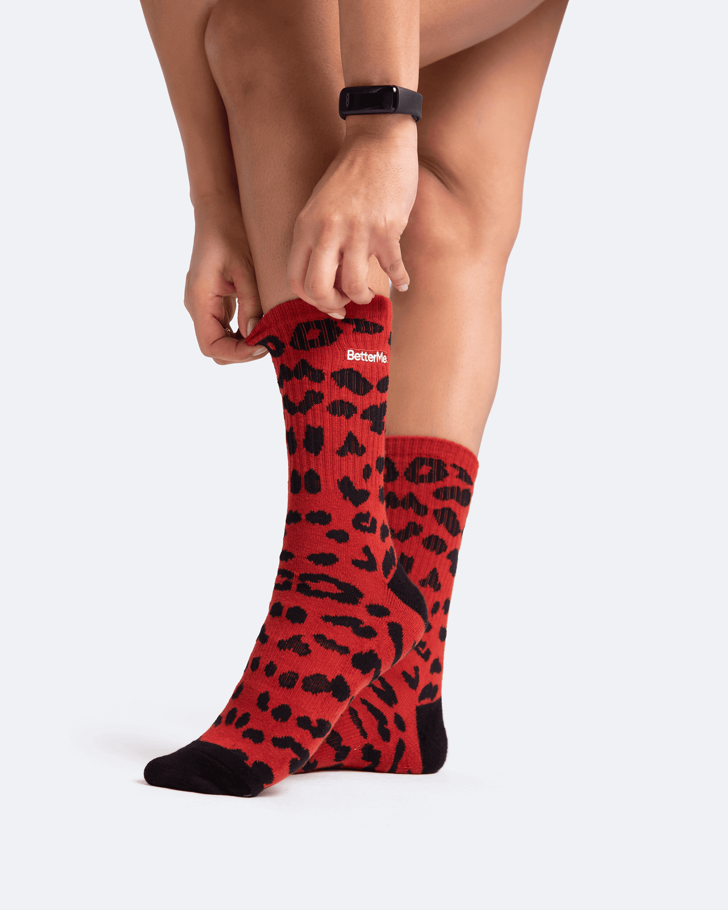 Leopard Pattern Cotton Socks
