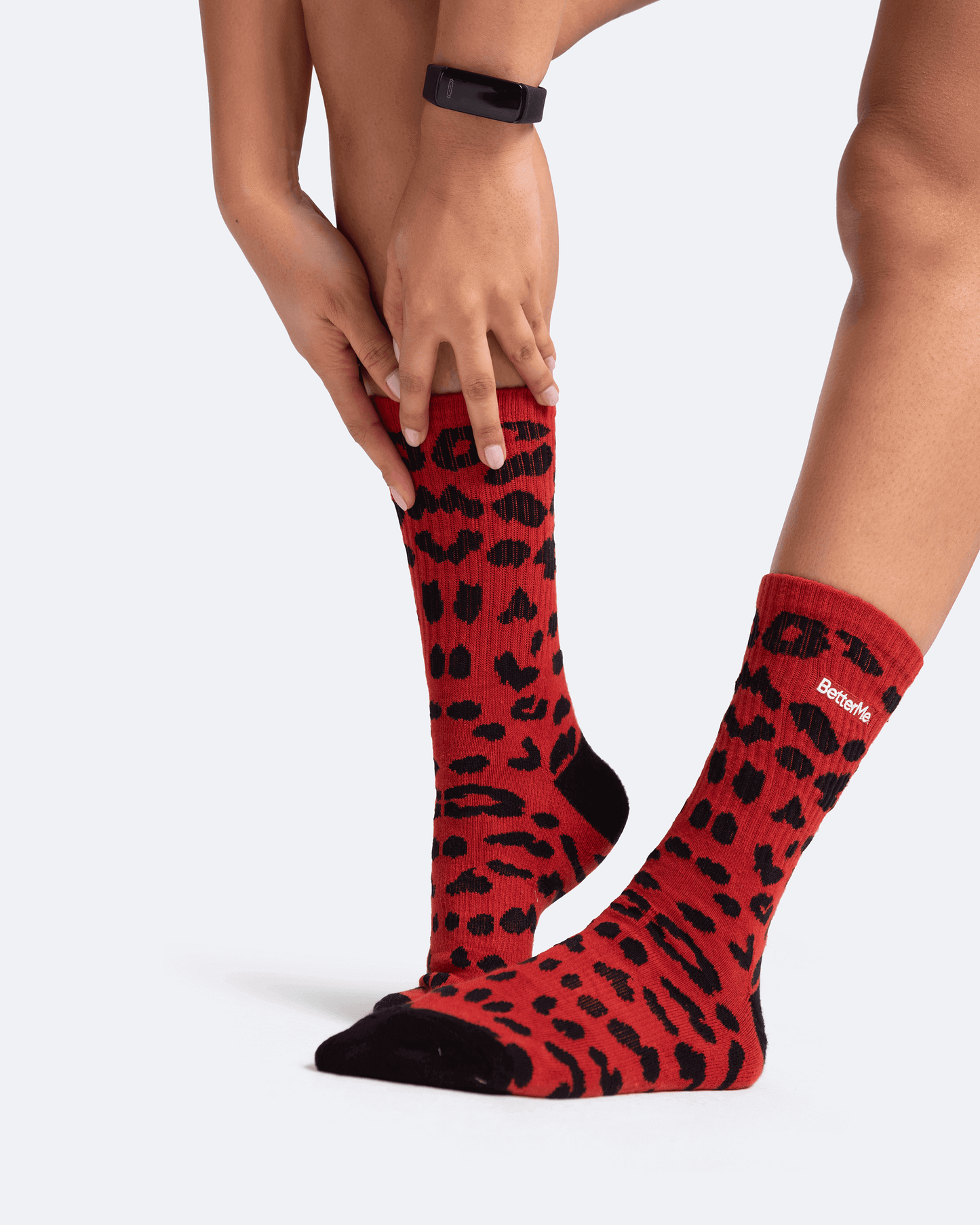 Бавовняні шкарпетки з леопардовим візерунком