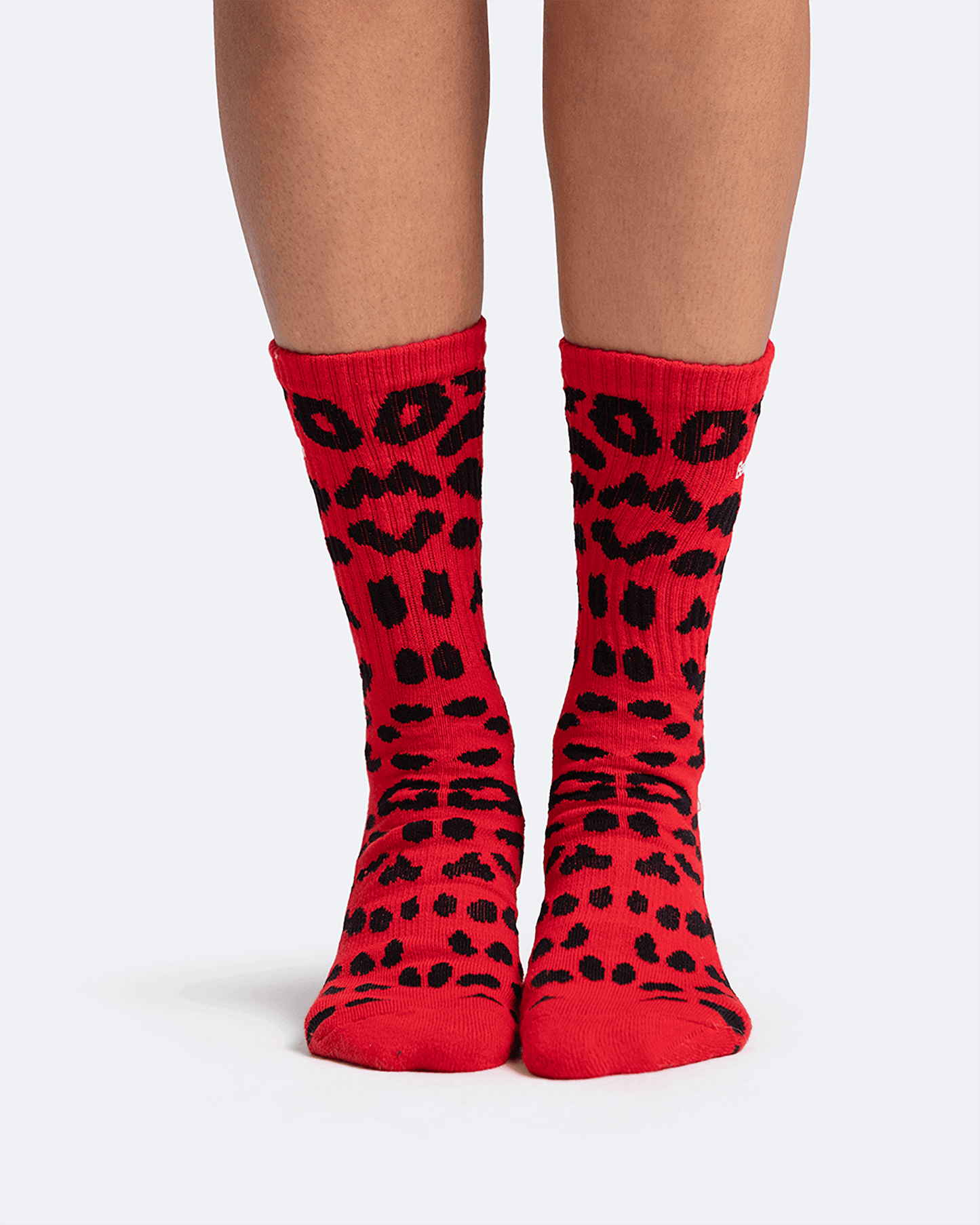 Calcetines de algodón con motivo de leopardo