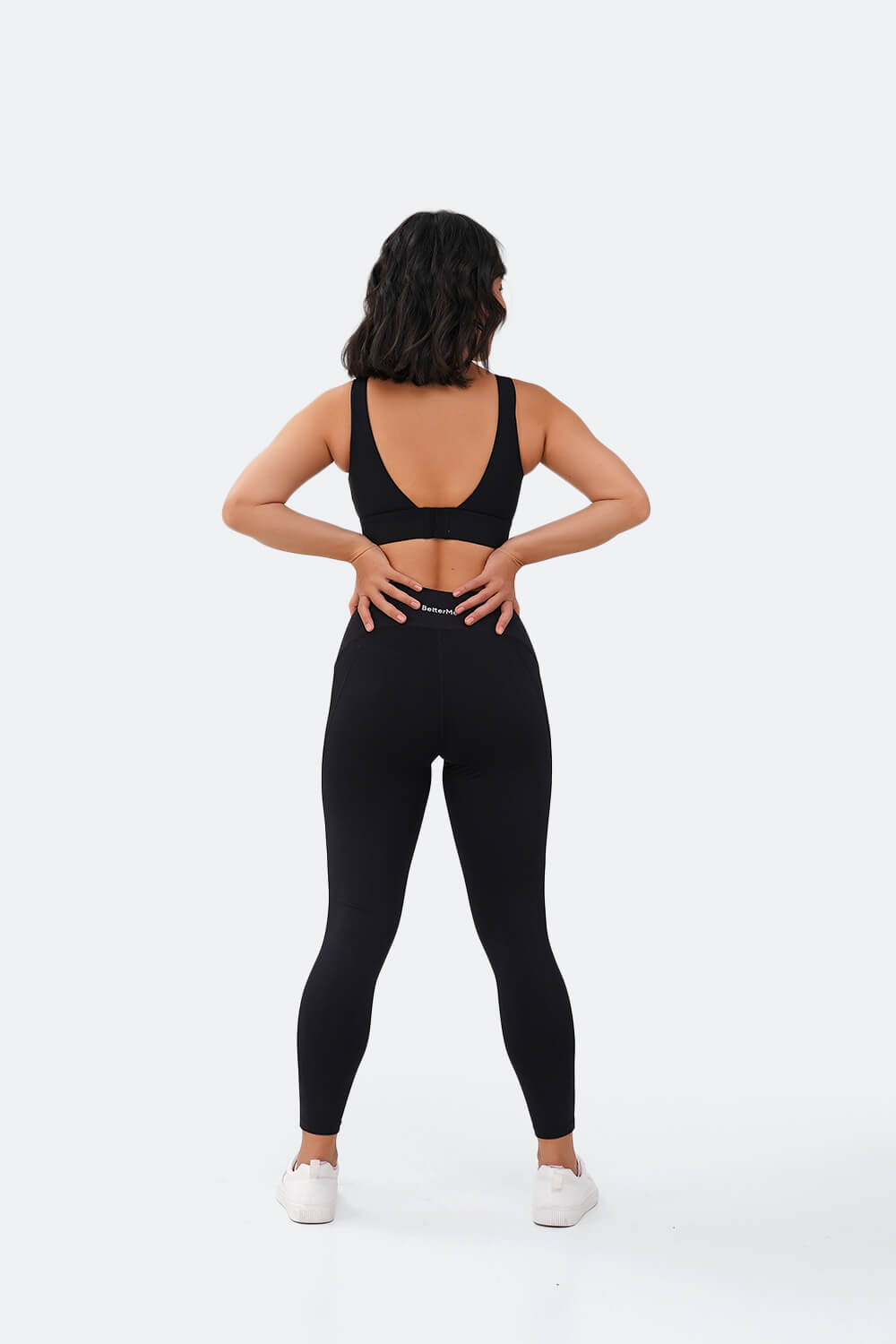 BetterMe 7/8 High-Waisted Leggings in Black | Slimming and Bum ...