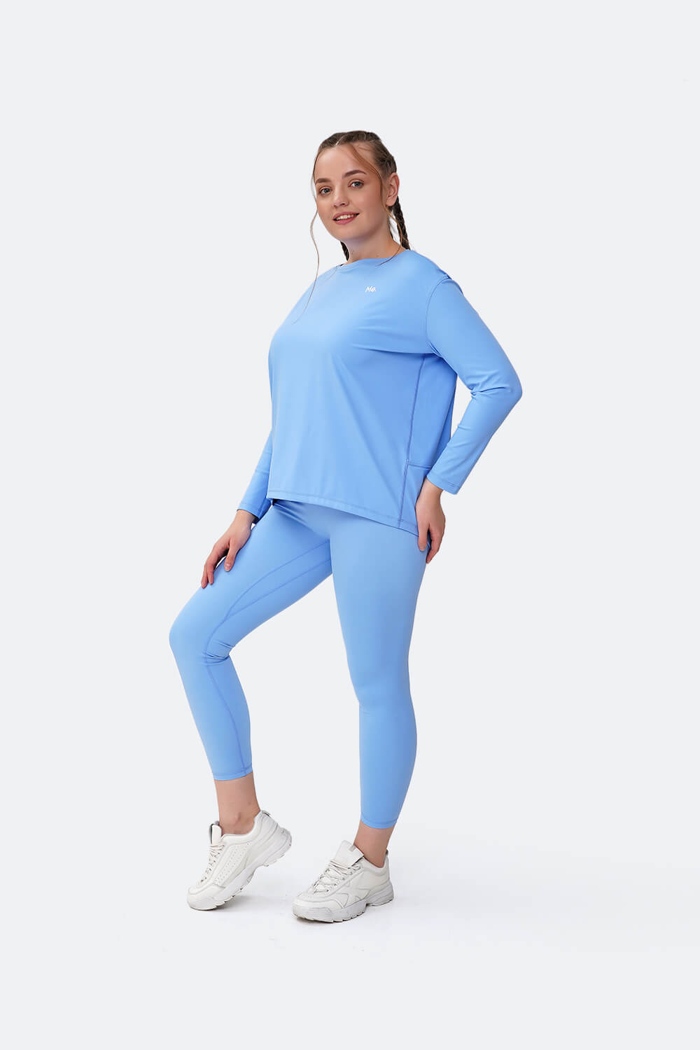 Bubble Blue Sports Set with Long Sleeve