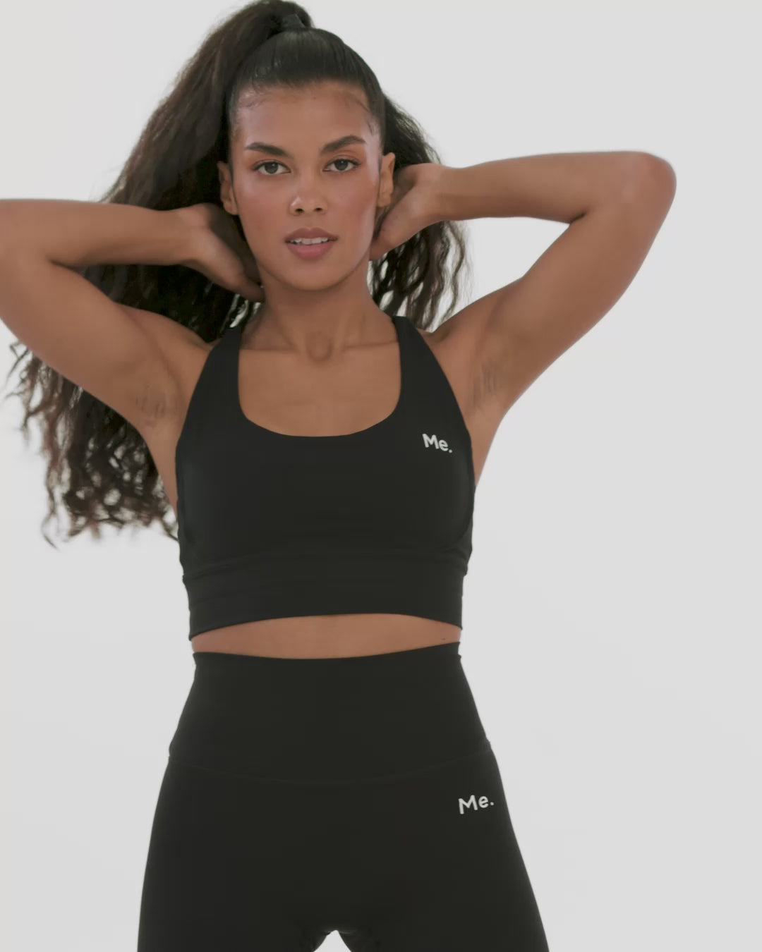 BetterMe Jet Black Criss Cross Front Top and Bike Shorts Sports Set for  women – BetterMe Store